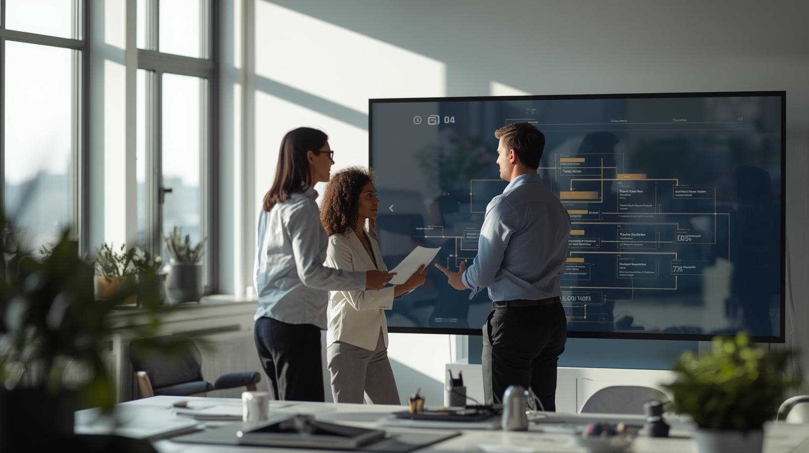 Abstract digital system background