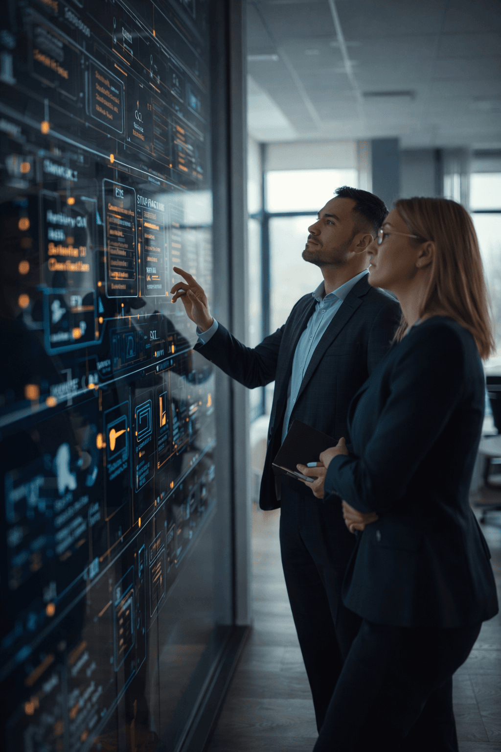 Connected digital tools and panels representing system clarity