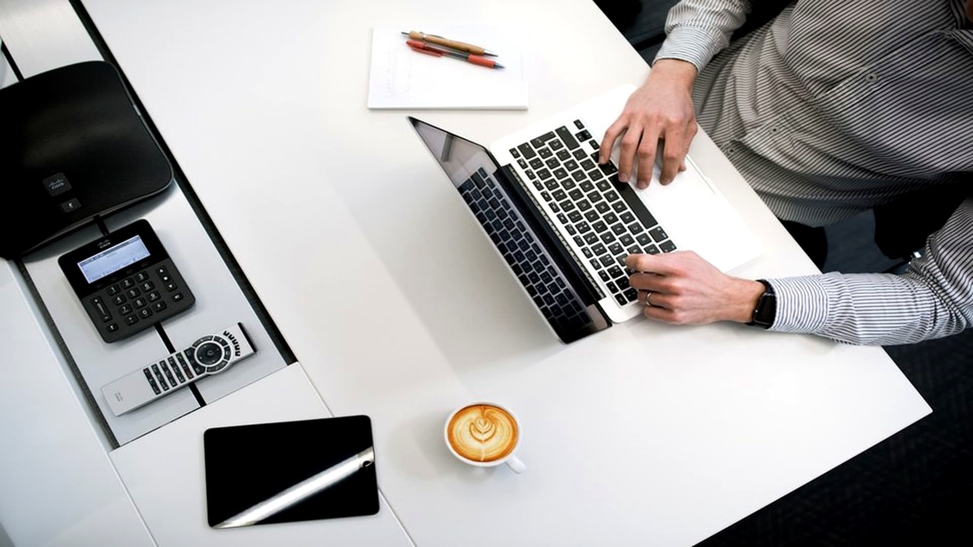 Blurred background representing clarity and structure